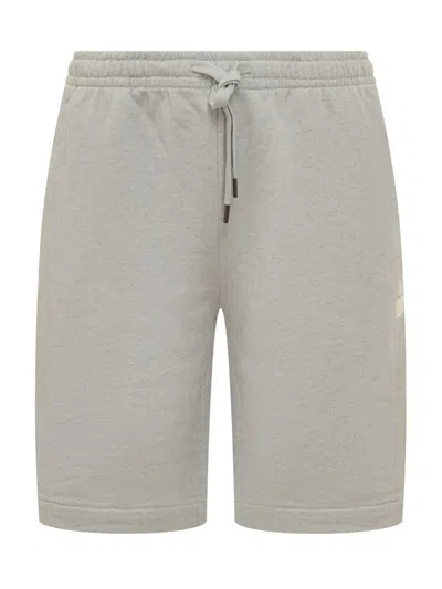 Isabel Marant Logo Embroidered Drawstring Shorts In Grey