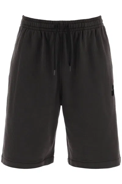Isabel Marant Mahelo Sweatshorts In Faded Black (black)