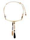 Isabel Marant Mahi Beaded Necklace In Gold
