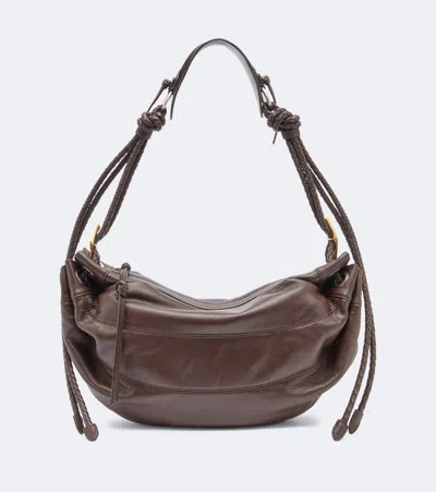 Isabel Marant Maia Medium Leather Shoulder Bag In Brown