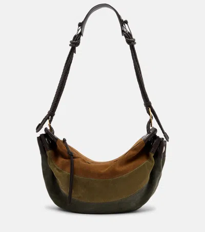 Isabel Marant Womens Multicolor Khaki Maia Medium Suede Shoulder Bag
