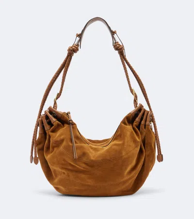 Isabel Marant Maia Medium Suede Shoulder Bag In Brown