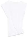 Isabel Marant Maisan Draped Cotton T-shirt In White