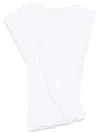 Isabel Marant Maisan Draped Cotton T-shirt In White