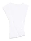 Isabel Marant Maisan Draped Cotton T-shirt In White