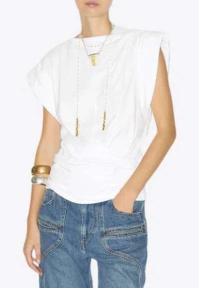 ISABEL MARANT MAISAN DRAPED T-SHIRT