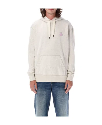 ISABEL MARANT MALEK LOGO-PRINT HOODED SWEATSHIRT