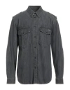 Isabel Marant Man Denim Shirt Black Size L Cotton In Black