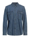 Isabel Marant Man Denim Shirt Blue Size L Cotton, Polyester