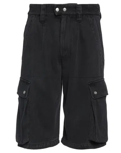 Isabel Marant Man Denim Shorts Black Size 40 Lyocell, Cotton