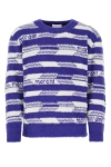 Isabel Marant Blue Embroidered Nylon Oscar Sweater In Multicolor