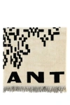 ISABEL MARANT ISABEL MARANT MAN EMBROIDERED TERRY FABRIC SOVERATO BEACH TOWEL