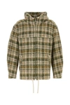 Isabel Marant Checkered Knit Jacket Brushed Finish In Multicolor