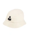 Isabel Marant Man Hat Ivory Size 7 ¼ Cotton, Polyester In White