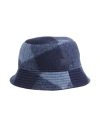 Isabel Marant Man Hat Navy Blue Size 7 ⅛ Polyester, Virgin Wool, Acrylic