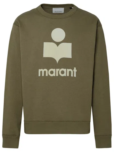 Isabel Marant Man  Mikoy Sweatshirt In Khaki Cotton Blend In Green
