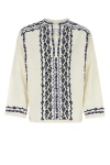 Isabel Marant Unique Embroidered Cikariah Shirt In White