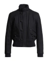 Isabel Marant Man Jacket Midnight Blue Size L Wool, Elastane, Acrylic, Polyimide, Lambskin In Black