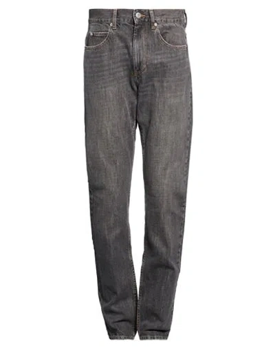 Isabel Marant Man Jeans Charcoal Size 29 Cotton In Gray
