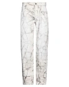 Isabel Marant Man Jeans Off White Size 30 Cotton In Off White