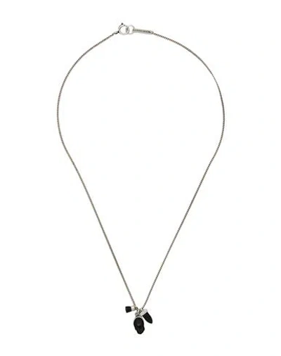 Isabel Marant Man Necklace Black Size - Metal In Gray