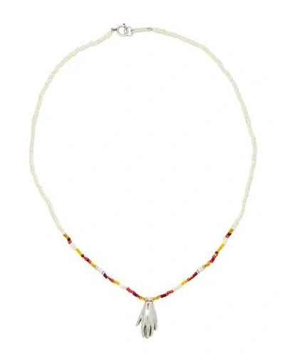 Isabel Marant Man Necklace Ivory Size - Metal In White