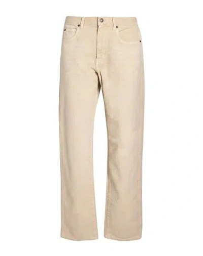 Isabel Marant Man Pants Beige Size 30 Cotton, Hemp In Animal Print