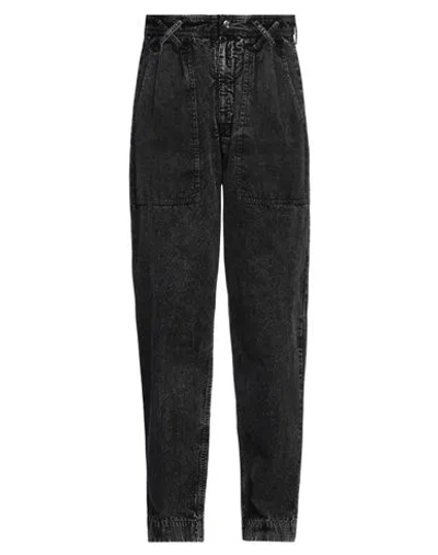 Isabel Marant Man Pants Black Size 36 Cotton In Metallic