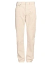 Isabel Marant Man Pants Cream Size 34 Cotton, Linen In White