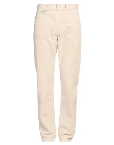 Isabel Marant Man Pants Cream Size 33 Cotton, Linen In Neutral