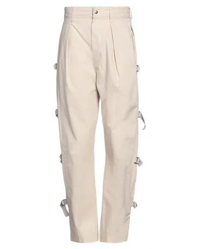 Isabel Marant Man Pants Cream Size 40 Cotton In White