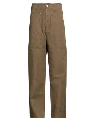 Isabel Marant Man Pants Khaki Size 26 Cotton In Sand