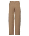 Isabel Marant Man Pants Khaki Size 40 Cotton In Beige