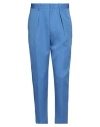 Isabel Marant Man Pants Light Blue Size 40 Linen, Polyurethane