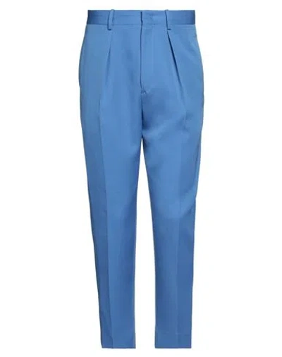 Isabel Marant Man Pants Light Blue Size 38 Linen, Polyurethane
