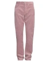 Isabel Marant Man Pants Pastel Pink Size 33 Cotton, Linen