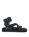 Isabel Marant Man Sandals Navy Size 8.5 Calfskin