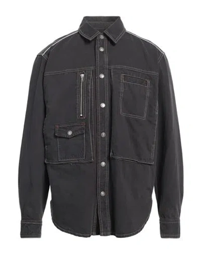 Isabel Marant Pascual Denim Jacket Chest Pockets In Black