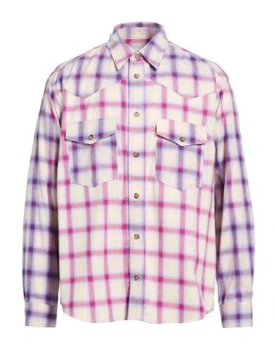 Isabel Marant Man Shirt Magenta Size M Cotton In Purple