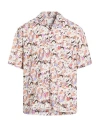 Isabel Marant Man Shirt White Size L Cotton In Multi