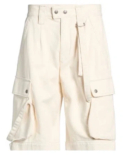 Isabel Marant Man Shorts & Bermuda Shorts Ivory Size 28 Cotton In White