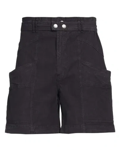 Isabel Marant Man Shorts & Bermuda Shorts Midnight Blue Size 40 Linen, Cotton, Elastane