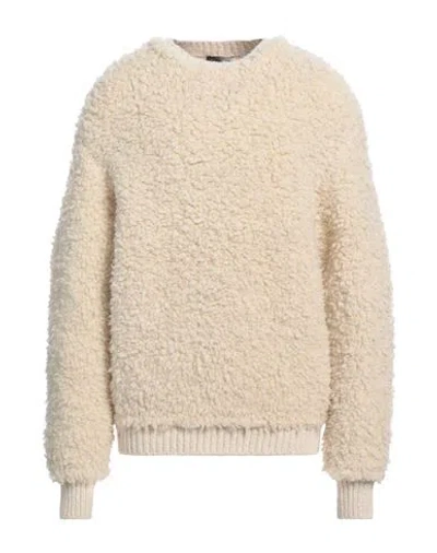 Isabel Marant Man Sweater Cream Size 1 Wool, Mohair Wool, Polyamide, Cotton, Acrylic In White