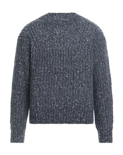 Isabel Marant Man Sweater Navy Blue Size M Alpaca Wool, Polyacrylic, Cotton, Polyamide In Gray