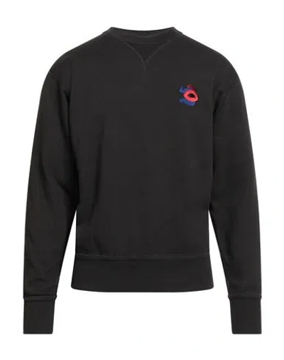 Isabel Marant Man Sweatshirt Charcoal Size S Cotton, Polyester In Black