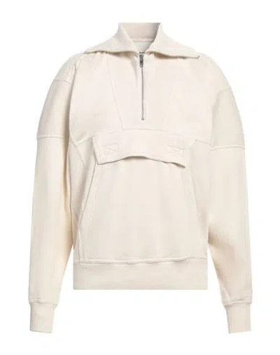 Isabel Marant Man Sweatshirt Ivory Size Xl Cotton, Elastane In White