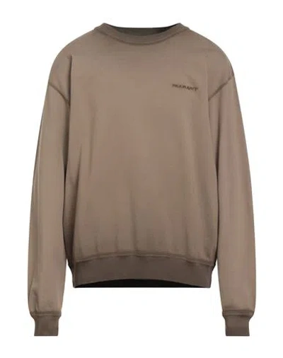 Isabel Marant Man Sweatshirt Khaki Size L Cotton, Polyester In Sand