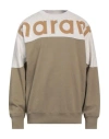 Isabel Marant Man Sweatshirt Khaki Size Xl Cotton, Polyester, Polyamide In Beige