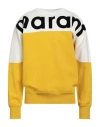 Isabel Marant Howley Logo Printed Crewneck Sweatshirt In Yellow