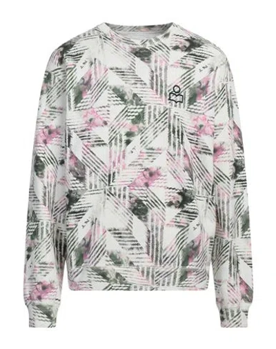 Isabel Marant Man Sweatshirt Off White Size Xl Cotton, Polyester, Polyamide